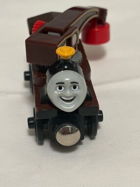 Harvey Crane Thomas the Train Tank Engine Wooden Railway Friends # 27 Brown Used